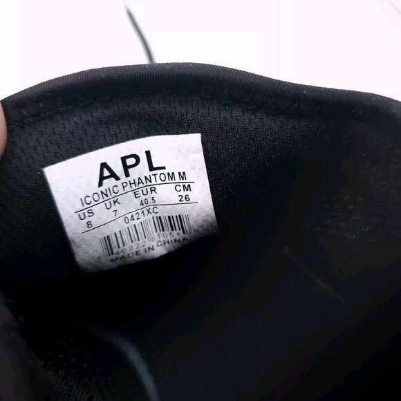 APL Athletic Propulsion Men's Iconic Phantom Black Calf Hair Sneakers Size 8 - Picture 9 of 10